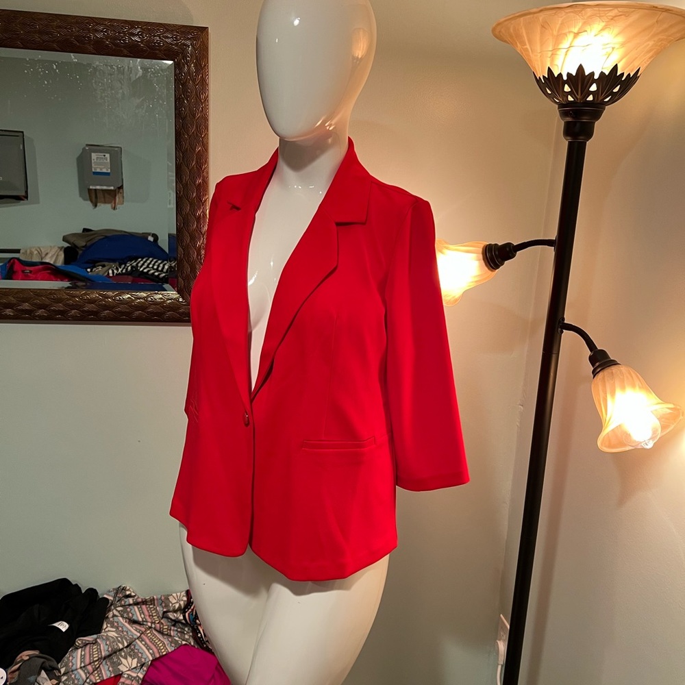 NWOT NYCC bright red blazer